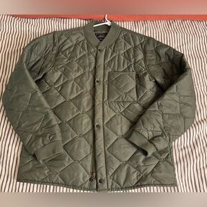 Alpha Industries Green Quilted Puffer Jacket